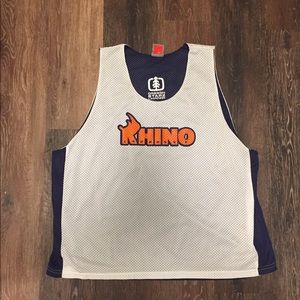 Nike Navy & White Rhino Lacrosse Jersey
